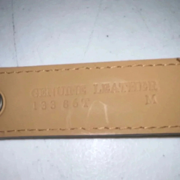 Vintage retro patchwork leather suede belt sz M fits up to 33" - Picture 5 of 5